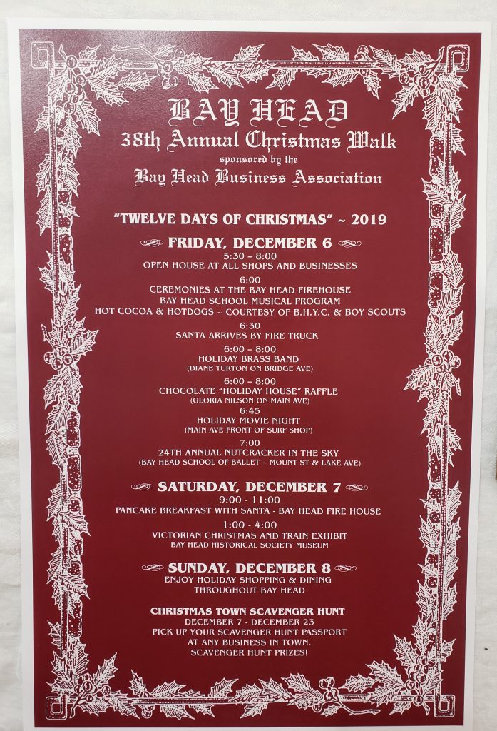 Bay Head Christmas Walk Schedule 2019